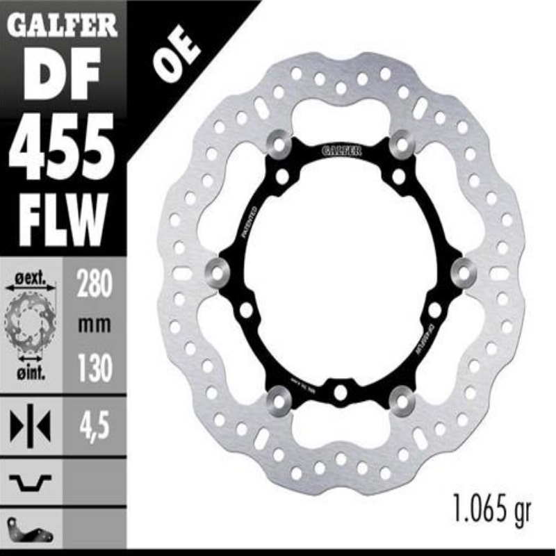 Disco Freno Delantero Flotante Galfer DF455FLW OE